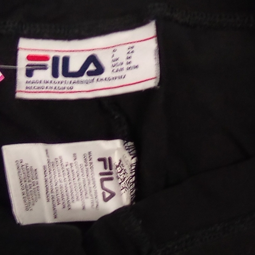 Fila Black W/Colorful Logo, - Picture 6 of 9